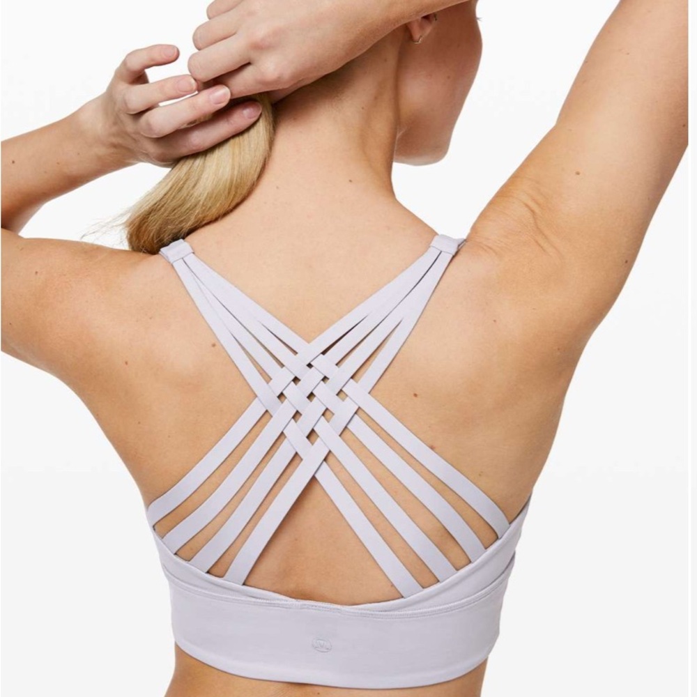 Light Blue - Lululemon Free To Be Moved Bra - Gently Used